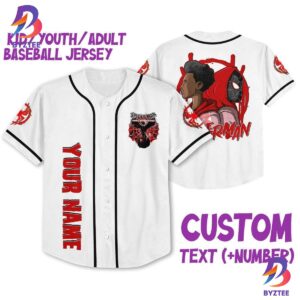 Personalize Spider Man Across The Spider Verse Red Baseball Jersey
