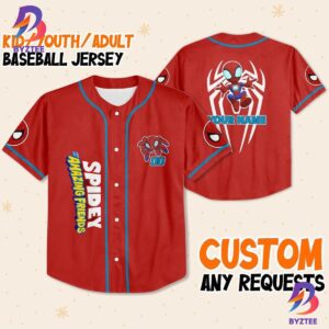 Personalize Spidey And His Amazing Friend Baseball Jersey