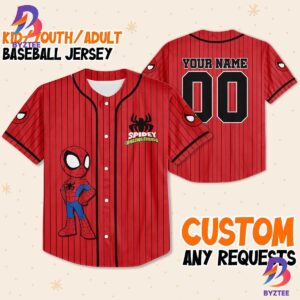 Personalize Spidey And His Amazing Friends Baseball Jersey