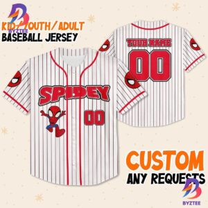 Personalize Spidey And His Amazing Friends Cute White Color Baseball Jersey