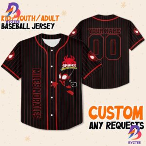 Personalize Spidey And His Amazing Friends Spider Verse Baseball Jersey