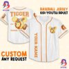 Personalize Winnie The Pooh Very Happy Baseball Jersey