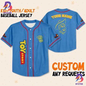 Personalize Woody Toy Story Baseball Jersey