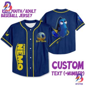 Personalized Disney Finding Nemo Dory Awesome Baseball Jersey