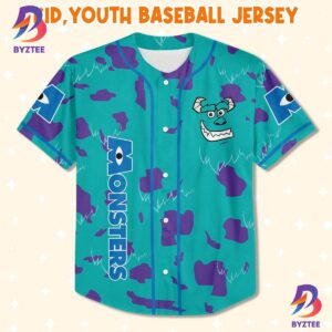 Personalized Disney Monsters Inc Cosplay Sully Texture Custom Baseball Jersey