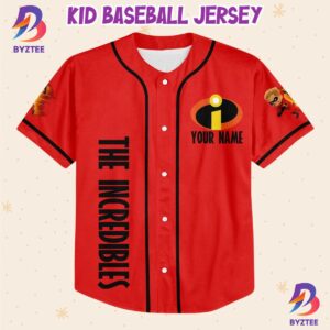 Personalized Disney The Incredibles Dash Baseball Jersey