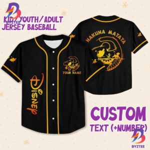 Personalized Disney The Lion King Hakuna Matata Baseball Jersey