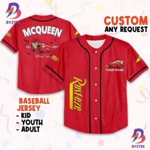 Personalized Halloween Cars Mcqueen Characters Baseball Jersey