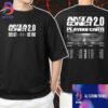 Power Of Kobe 2025 Event Tee Dates With Anime Manga Character Style Punk Rock Lineup Two Sided Unisex T-Shirt
