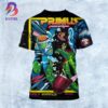 Primus 2025 Sacramento Night 2 Poster Onward And Upward Summer Tour At Channel 24 In California On August 8 2025 All Over Print Shirt
