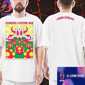 Queens Of The Stone Age Dublin The End Is Nero Tour 2025 Event Poster At Irish Museum of Modern Art Royal Hospital Kilmainham In IE On August 20th 2025 Classic T-Shirt Two Sides