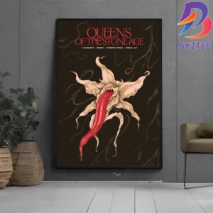 Queens Of The Stone Age Riga 2025 The Catacombs Tour Poster At Arena Riga In Latvia On August 1 2025 Home Decor Poster Canvas