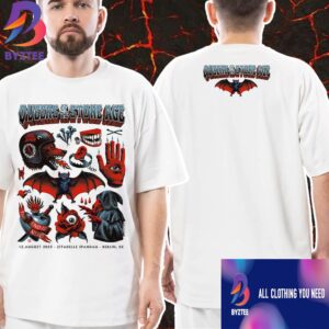 Queens Of The Stone Age The End Is Nero Tour August 12 2025 At Zitadelle Spandau Berlin DE Poster Event Artwork By Max Loffler Unisex T-Shirt Merch