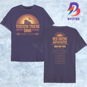 Tedeschi Trucks Band Morrison Colorado 2025 Now And Then The Venue Tee At Red Rocks Park And Amphitheatre On August 1-2 2025 Two Sided Shirt