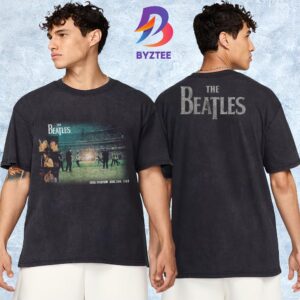 The Beatles Celebrate 60th Anniversary Of The First-Ever Stadium At Shea Stadium On August 15 1965 Two Sided Unisex T-Shirt