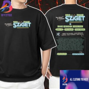 The Island Of Freedom 6-11 August 2025 At Budapest Sziget Festival Hungary With Full Lineup And Highlights Backprint Unisex T-Shirt