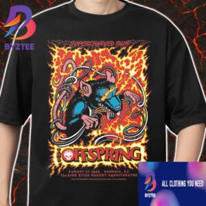 The Offspring Supercharged World Tour On August 27 2025 At Talking Stick Resort Amphitheatre Phoenix AZ Poster Event Unisex T-Shirt