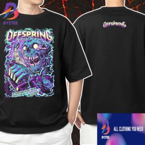 The Offspring Supercharged Worldwide In ’25 Tour On August 23 2025 At The Cynthia Woods Mitchell Pavilion Poster Show Two Sided Unisex T-Shirt