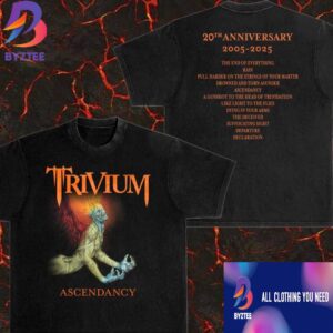 Trivium Ascendancy 20th Anniversary Tee 2005-2025 Two Sides T-Shirt