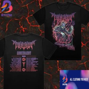 Trivium Ascendancy Tour T-Shirt 2025 Date Lists Two Sides Tee