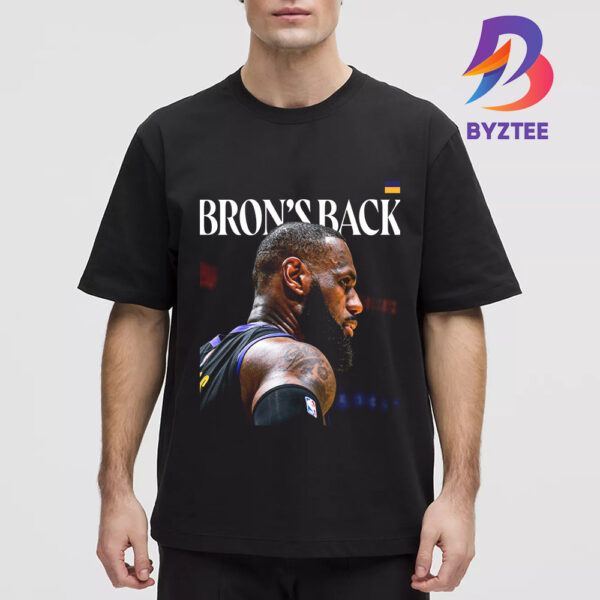 Los Angeles Lakers Lebron James Bron’s Back Shirt