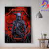 Metallica M72 Brisbane Australia Venue Poster By Ken Taylor Pop Up Shop At Suncorp Stadium On 12 November 2025 Canvas Poster