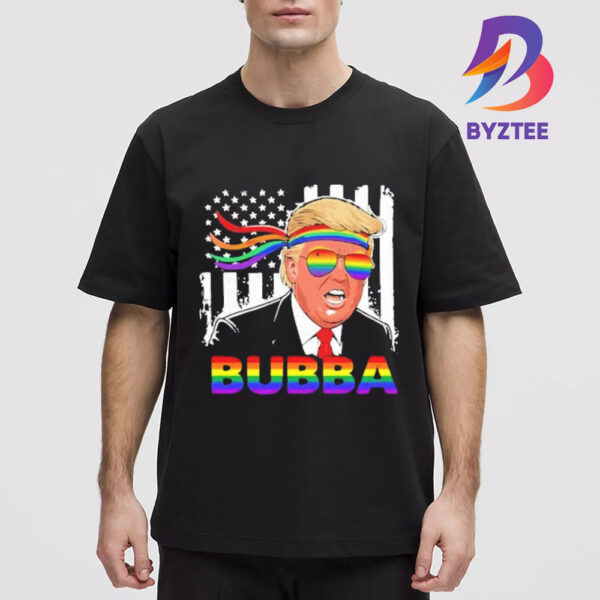 Trump Bubba American LGBT Glasses Flag Shirt