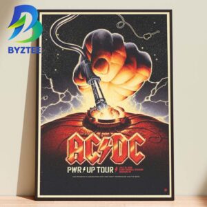 ACDC PWR UP Tour Live At Madision Camp Randall Stadiu 19th 2026 Home Decor Poster Canvas