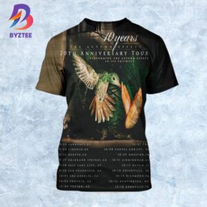 10 Years The Autumn Effect Celebrate 20th Anniversary Tour Schedule Dates List All Over Print Shirt