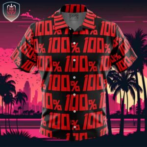 100 Mob Pyscho 100 Beach Wear Aloha Style For Men And Women Button Up Hawaiian Shirt
