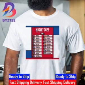 2023 NBA Draft Round 2 Results Unisex T-Shirt