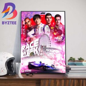 2024 F1 Race Week at Suzuka Circuit Japanese GP Wall Decor Poster Canvas