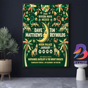2026 Riviera Maya Mexico Event Dave Matthews And Tim Reynolds At Moon Palace On January 21-24 2026 Home Decor Poster Canvas