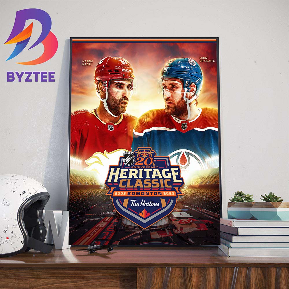20th Anniversary 2003 2023 Tim Hortons NHL Heritage Classic Wall Decor Poster Canvas