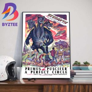 A 60th Birthday Celebration For Maynard James Keenan Sessanta Poster At Boch Center Boston Massachusetts Performing On April 3rd 2024 Home Decor Poster Canvas