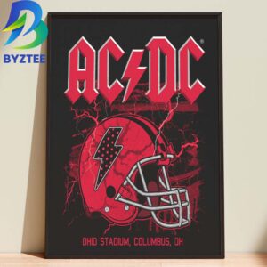 ACDC Ohio Stadium 2026 Columbus OH July 15th Power Up Tour Home Decor Poster Canvas