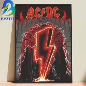 ACDC Ohio Stadium PWR Up Tour Columbus 2026 Home Decor Poster Canvas