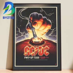ACDC PWR UP Tour Live At Madision Camp Randall Stadiu 19th 2026 Home Decor Poster Canvas