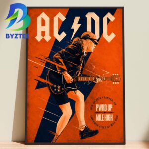 ACDC PWR Up Tour 2026 High Voltage In Denver July 28th Empower Field At Mile High Home Decor Poster Canvas
