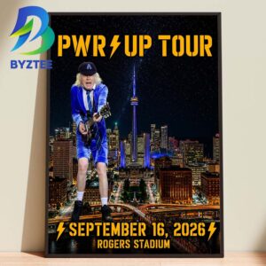 ACDC PWR Up Tour Rogers Stadium September 16th 2026 Home Decor Poster Canvas