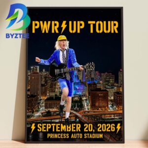 ACDC PWR Up Tour NJ Metlife Stadium September 20th 2026 Home Decor Poster Canvas