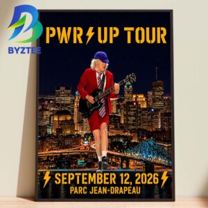 ACDC PWR Up Tour Parc Jean Drapeau Stadium September 12th 2026 Home Decor Poster Canvas