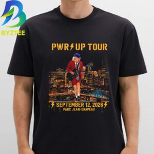 ACDC PWR Up Tour Parc Jean Drapeau Stadium September 12th 2026 Unisex T- Shirt