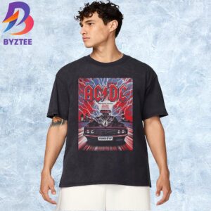 ACDC Tallinn 2025 PWR UP Tour Poster At Song Festival Grounds In Estonia On July 24 2025 Unisex T-Shirt