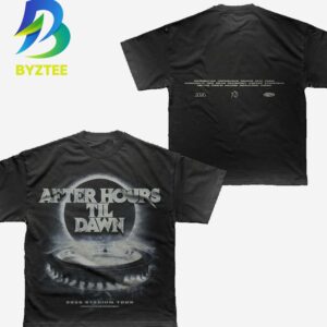 AHTD The Weeknd After Hours Til Dawn Europe 2026 Satidum Tour Two Sided T Shirt