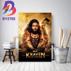 Aaron Taylor Johnson Kraven The Hunter Marvel Studios Home Decor Poster Canvas