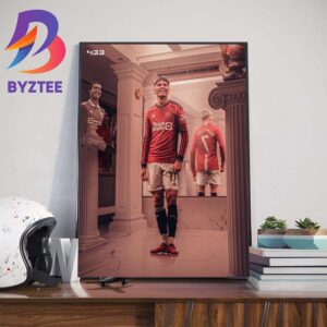 Alejandro Garnacho As Cristiano Ronaldo Goal For Manchester United In FA Cup Wall Decor Poster Canvas
