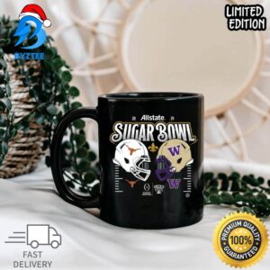 Allstate Sugar Bowl 2024 Game Texas Longhorns Vs Washington Huskies College Football Bowl Custom Mug