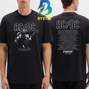 ACDC Angus and Brian PWR UP World Tour 2026 Two Sided T-Shirt