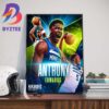 Ant Man Anthony Edwards Minnesota Timberwolves Poster Home Decor Poster Canvas